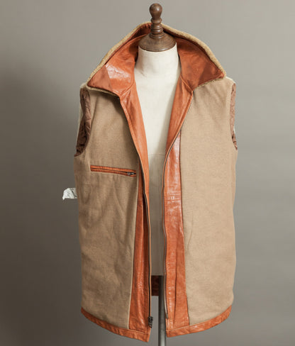 Vintage Stewart Florence Calfskin Leather Aviator Flight Jacket 1940s Style