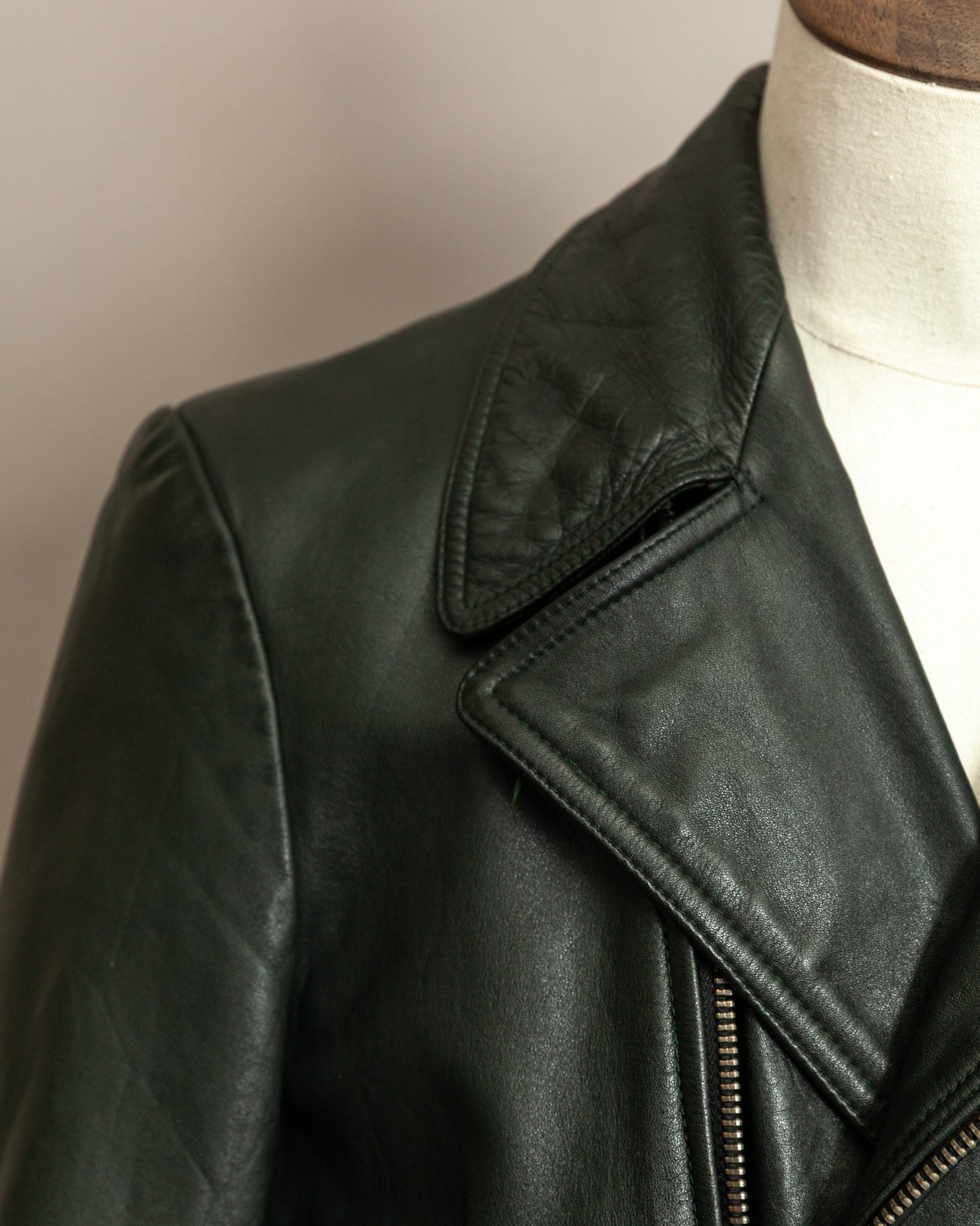 Vintage 1940s German Leather Despatch Rider Jacket Small (40)