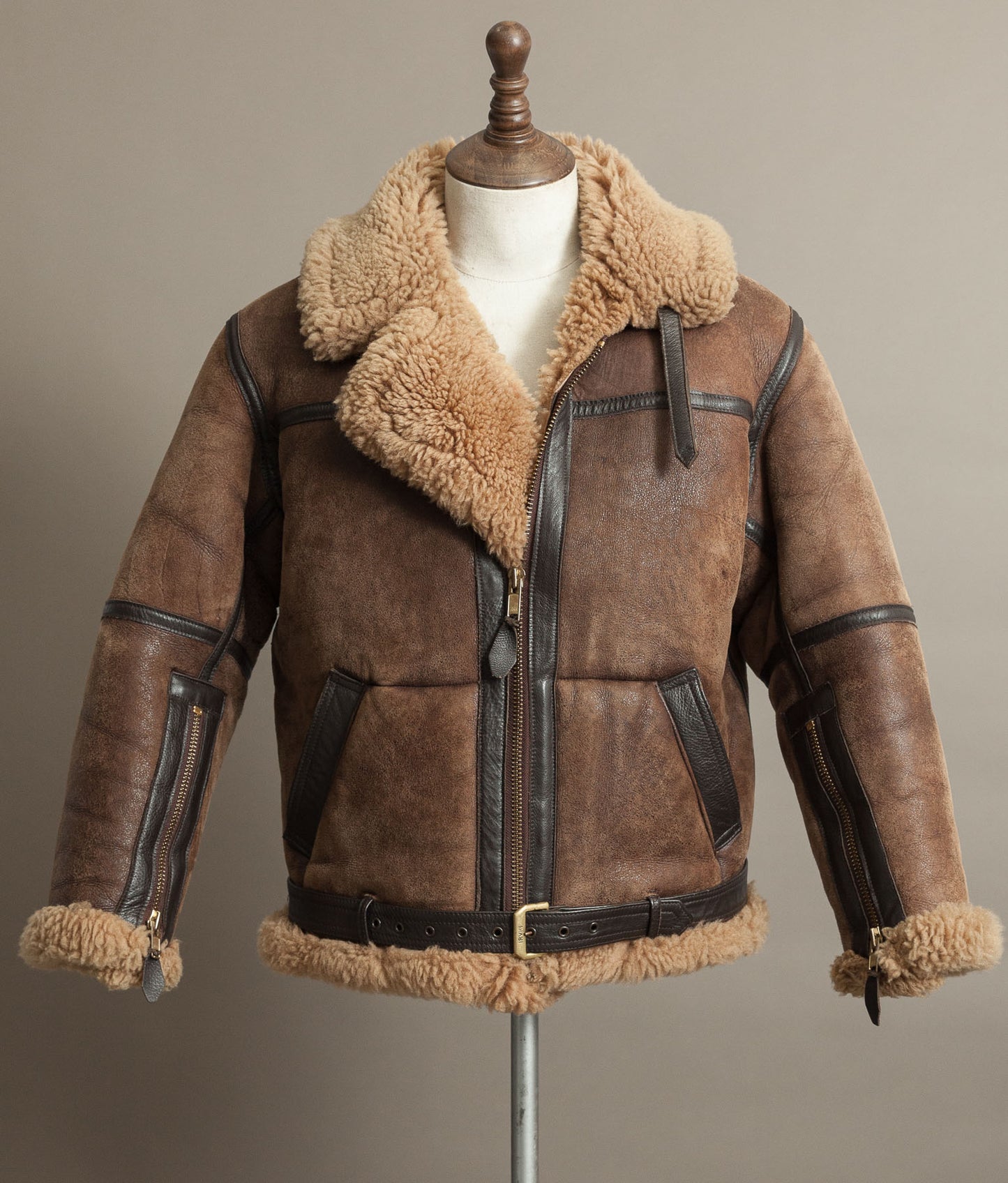 Vintage Irvin Sheepskin Flight Jacket Aviation Leathercraft