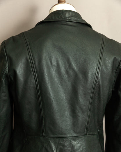 Vintage 1940s German Leather Despatch Rider Jacket Small (40)