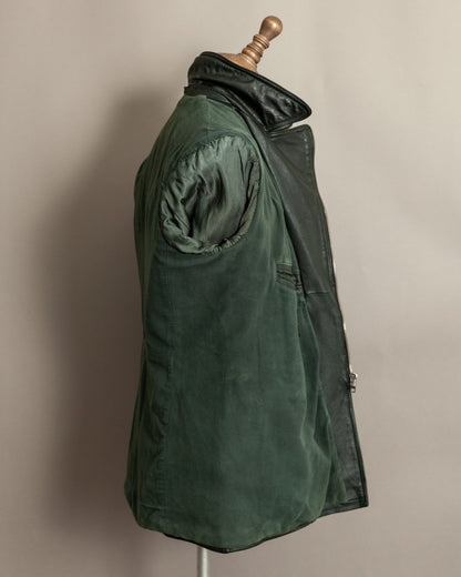 Vintage 1940s German Leather Despatch Rider Jacket Small (40)
