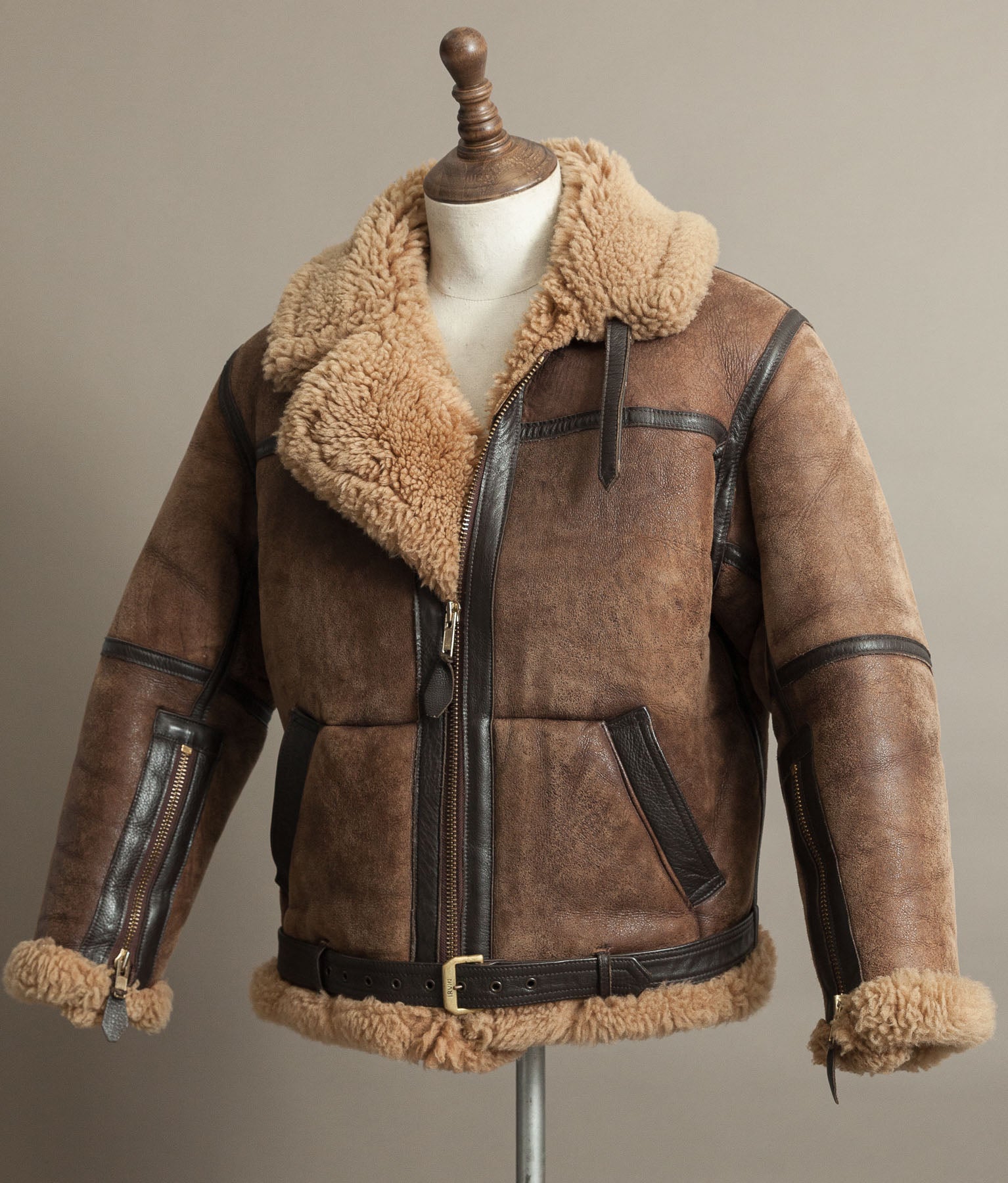 Vintage Irvin Sheepskin Flight Jacket Aviation Leathercraft