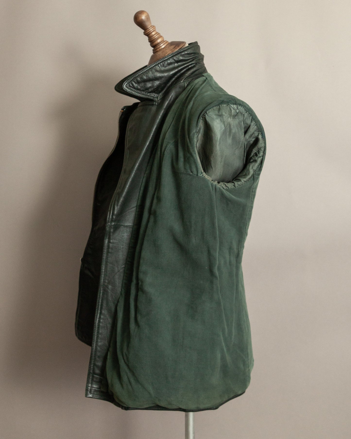 Vintage 1940s German Leather Despatch Rider Jacket Small (40)