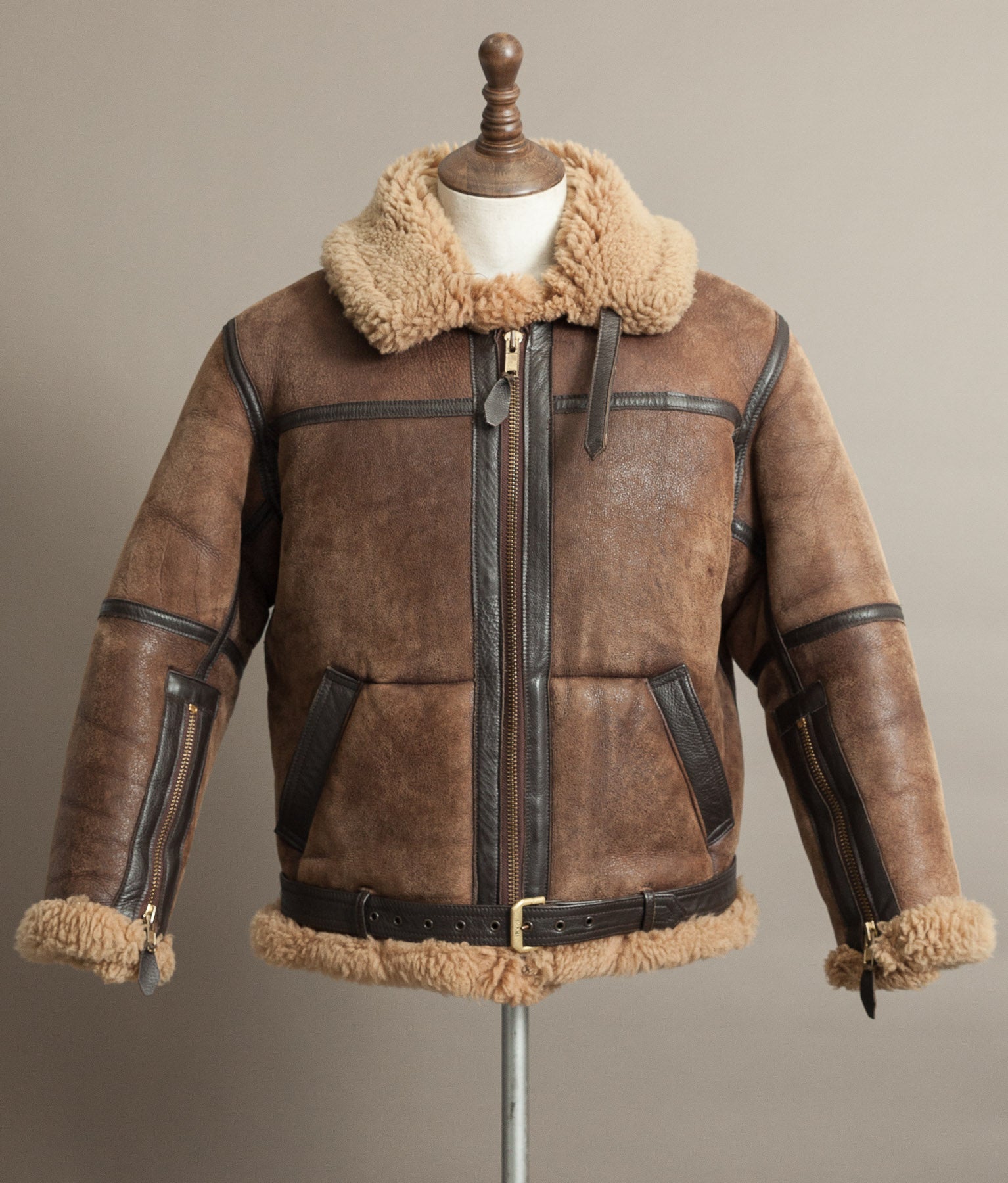 Vintage Irvin Sheepskin Flight Jacket Aviation Leathercraft