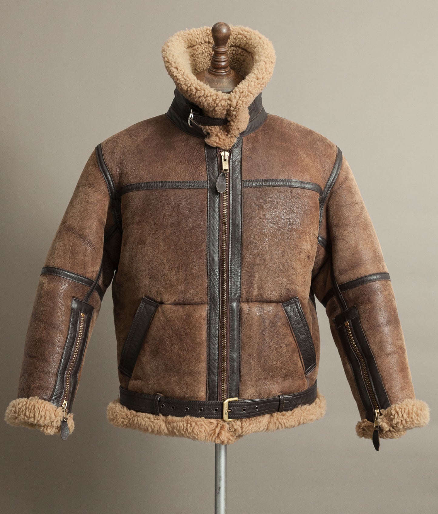 Vintage Irvin Sheepskin Flight Jacket Aviation Leathercraft