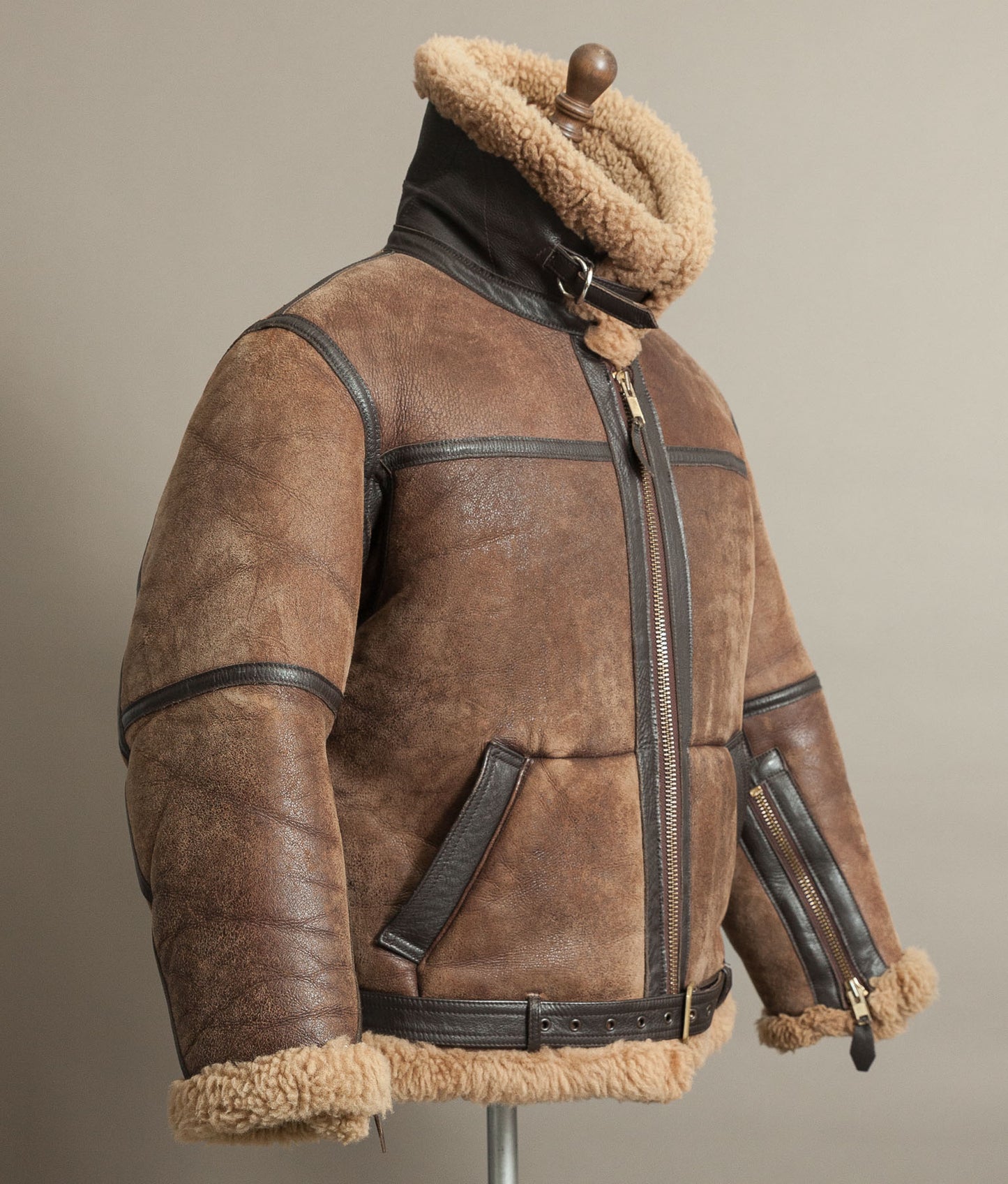 Vintage Irvin Sheepskin Flight Jacket Aviation Leathercraft