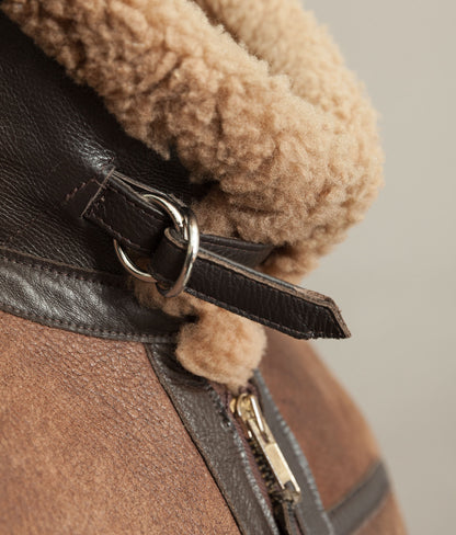 Vintage Irvin Sheepskin Flight Jacket Aviation Leathercraft