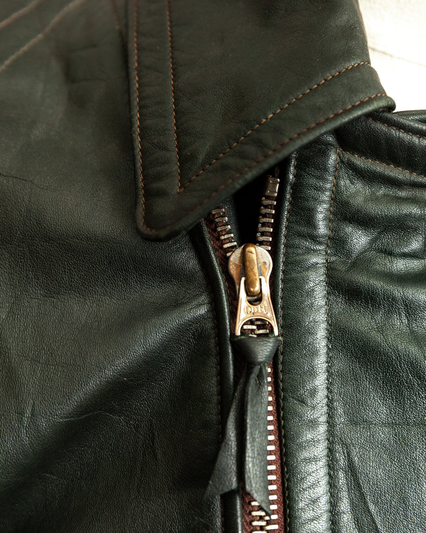 1940s German Leather Motorcycle Despatch Rider Jacket Small (38)