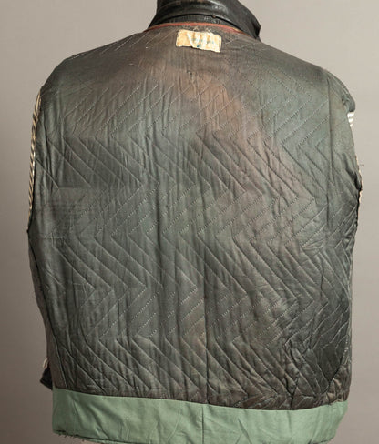1950s French Confecuir Cowhide Motorcycle Jacket Ritz Zipper