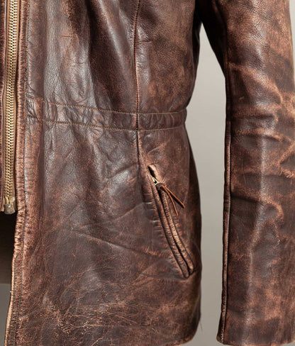 Vintage 1930s German Horsehide Leather Interwar Alpine Jacket