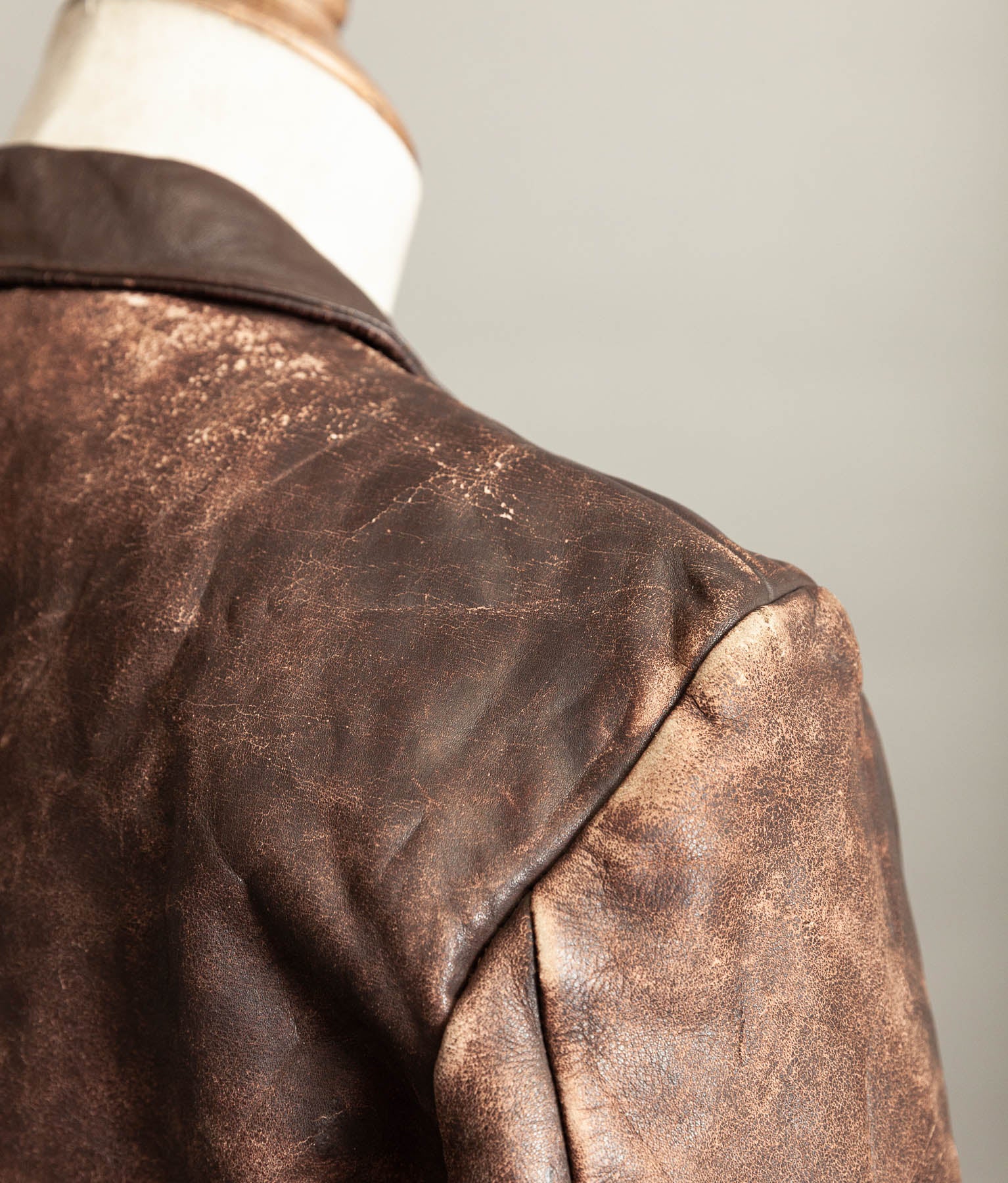 Vintage 1930s German Horsehide Leather Interwar Alpine Jacket