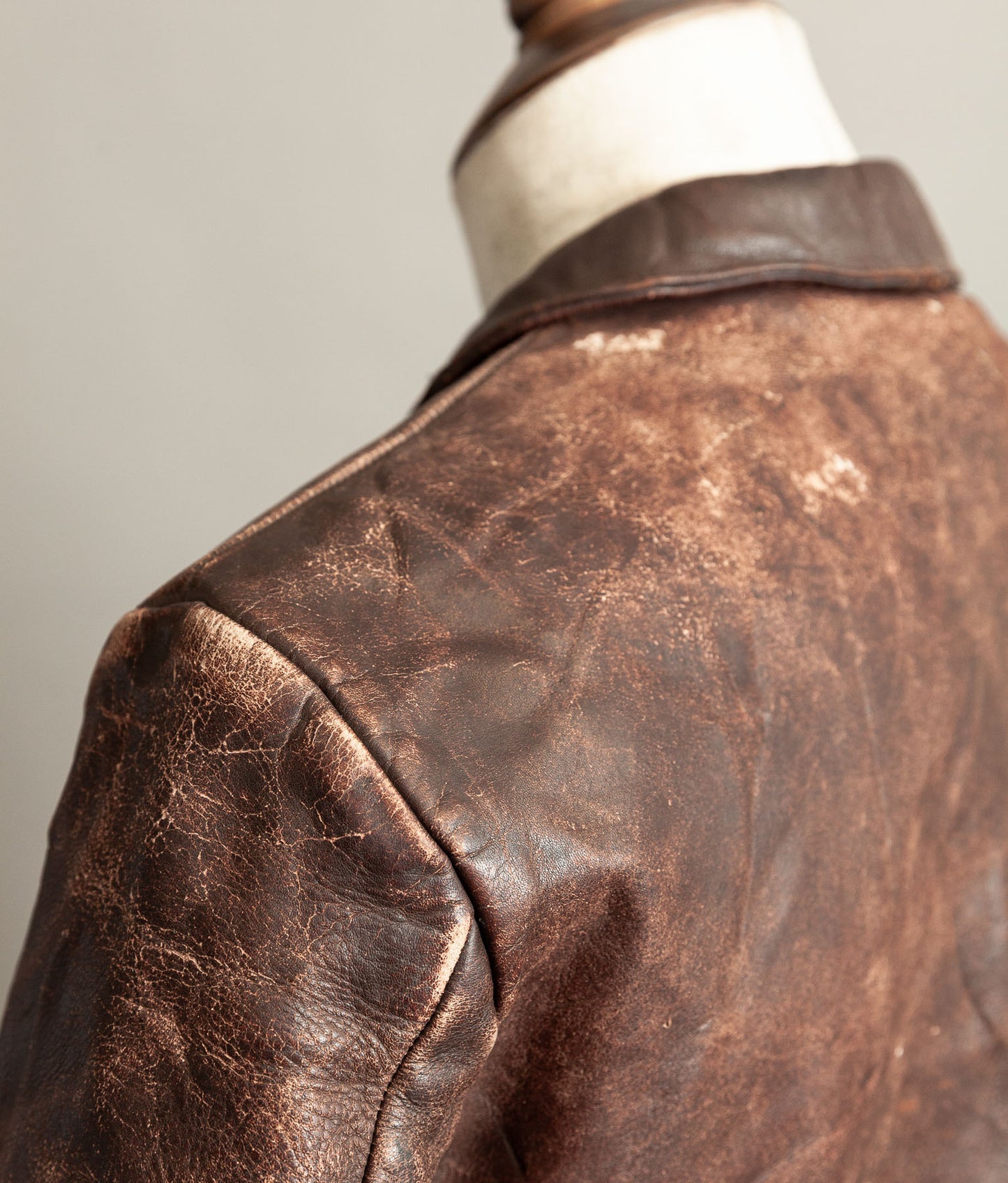 Vintage 1930s German Horsehide Leather Interwar Alpine Jacket