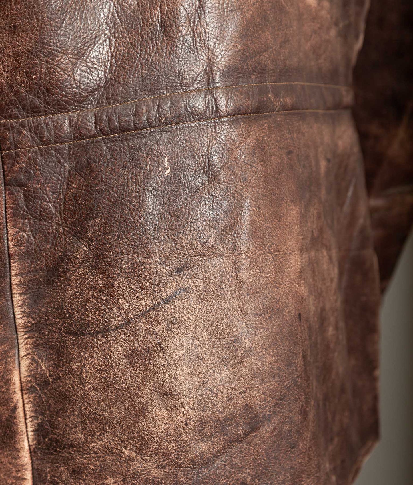 Vintage 1930s German Horsehide Leather Interwar Alpine Jacket