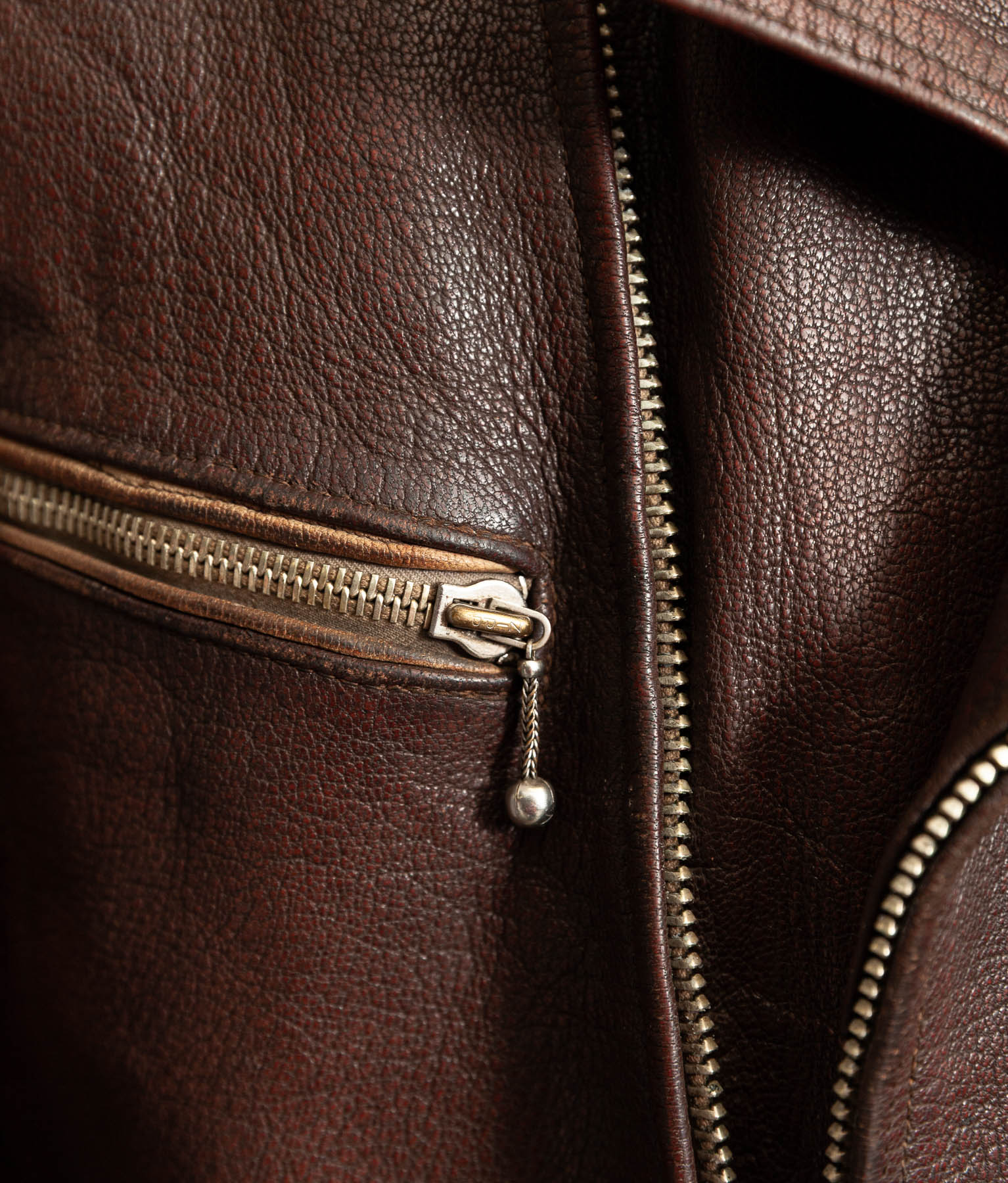 Vintage 1950s German Cowhide Leather Motorrad Motorcycle Jacket