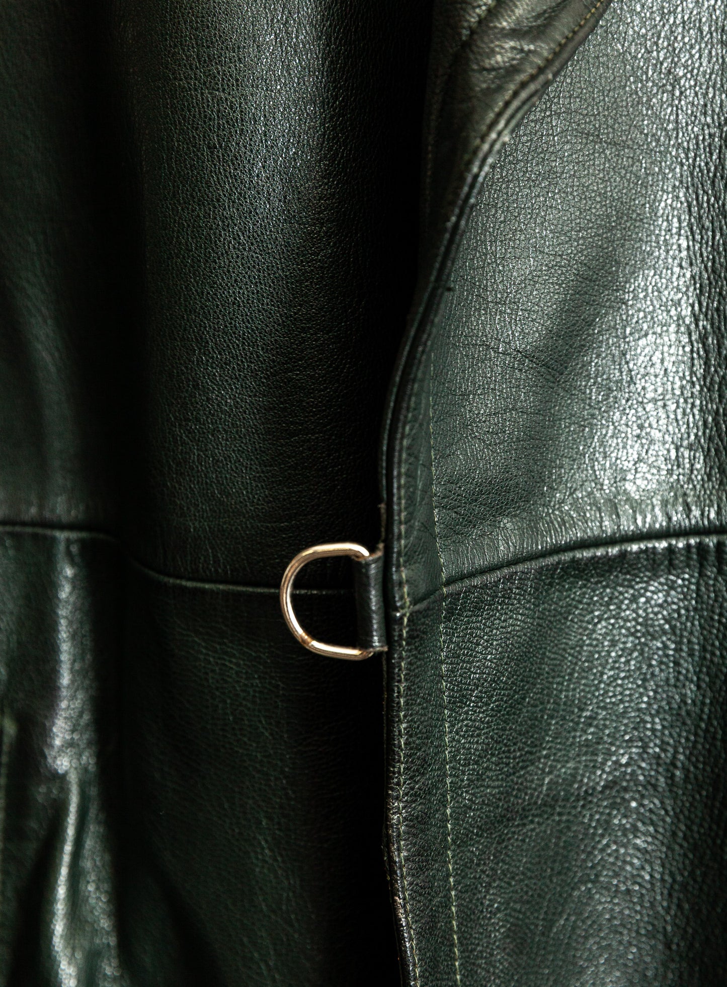 1940s German Wehrmacht Officer's Leather Trench Coat Large (44)
