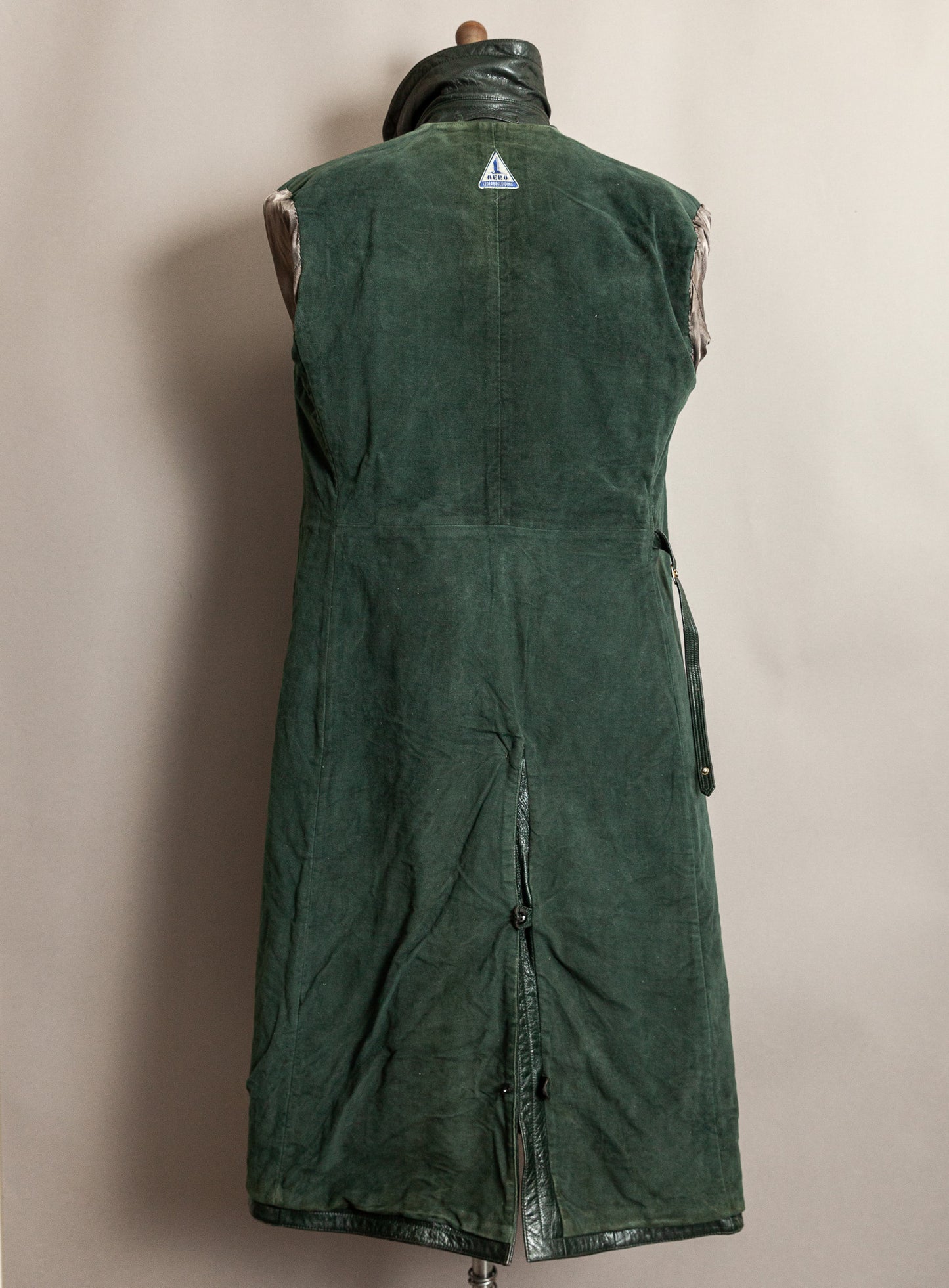1940s German Wehrmacht Officer's Leather Trench Coat Large (44)