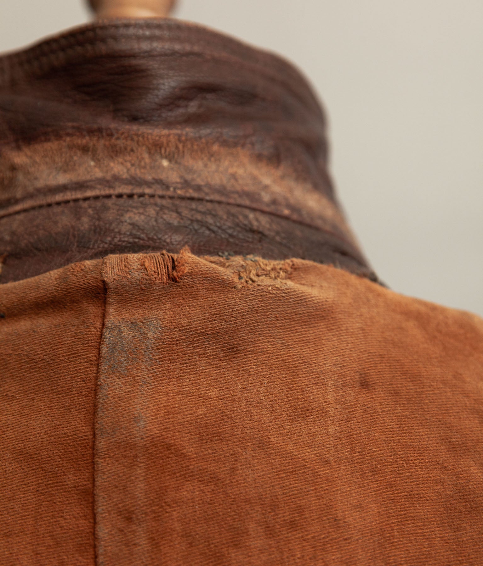 Vintage 1950s German Cowhide Leather Motorrad Motorcycle Jacket
