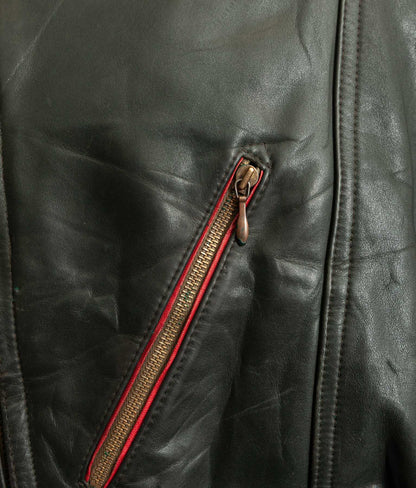 Vintage 1950s German Leather Motorrad Motorcycle Jacket