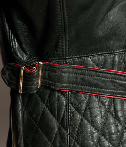 Vintage 1950s German Leather Motorrad Motorcycle Jacket