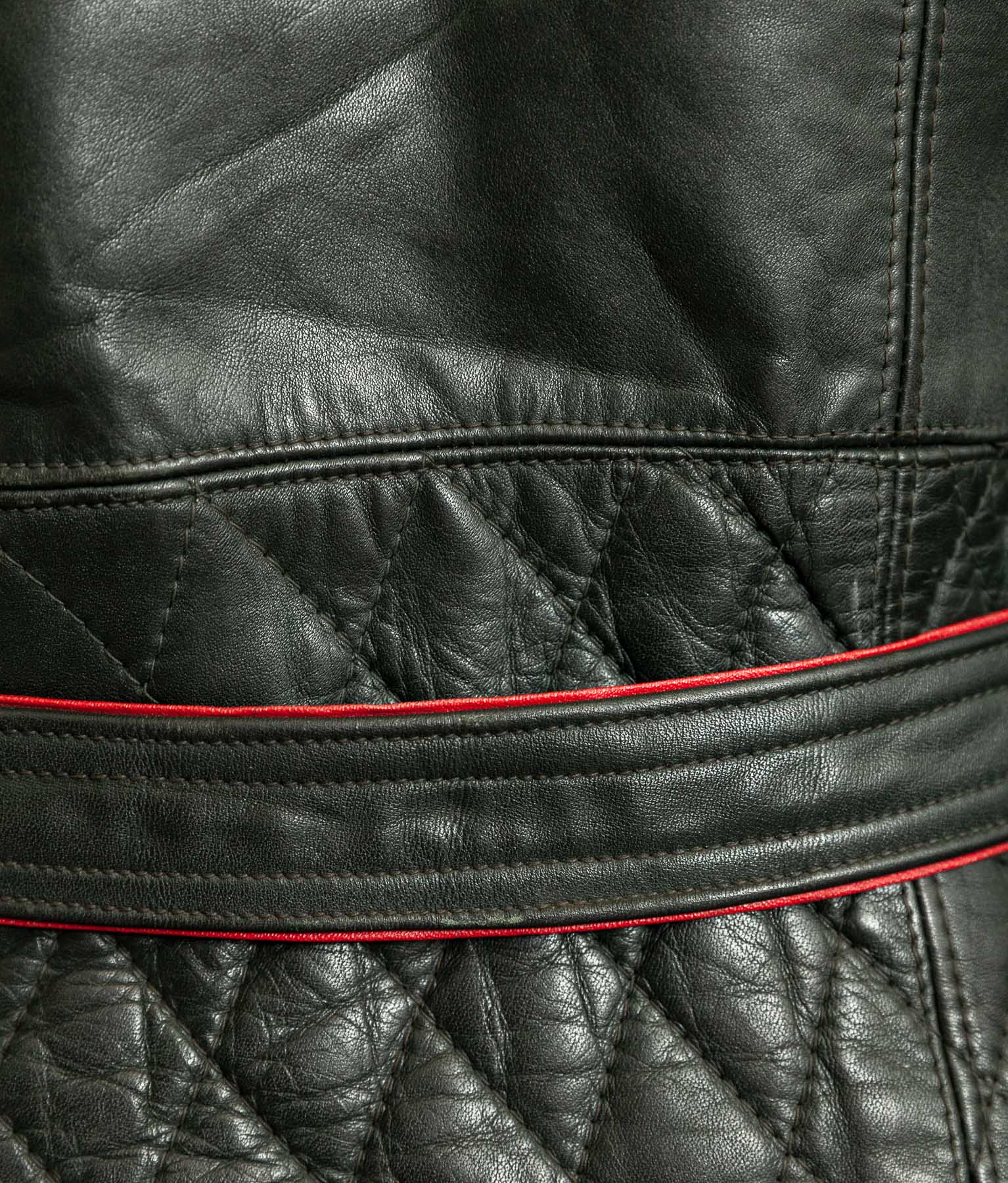 Vintage 1950s German Leather Motorrad Motorcycle Jacket