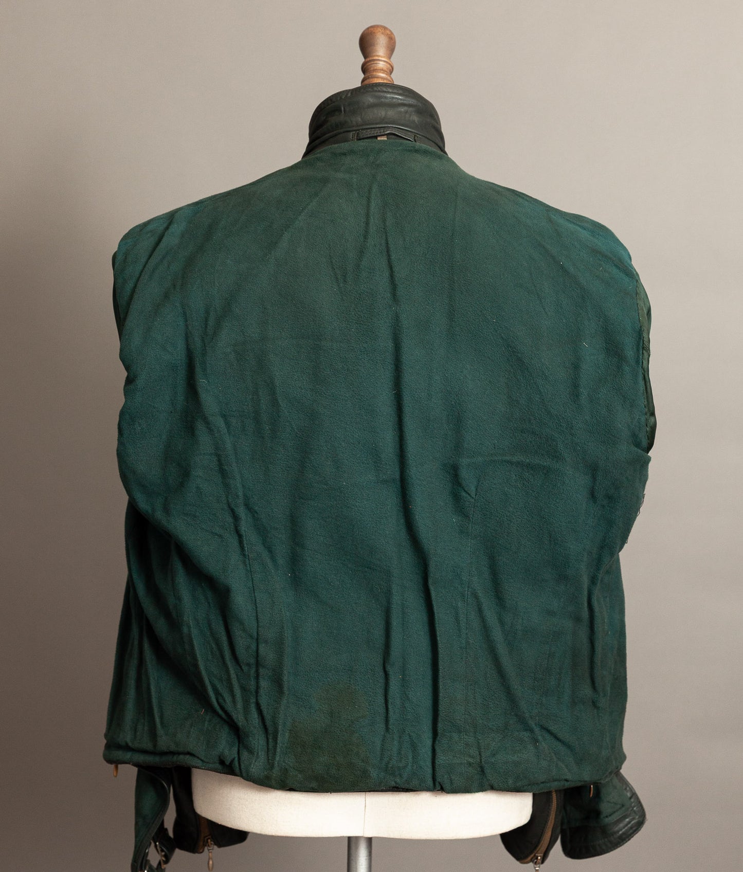 Vintage 1950s German Leather Motorrad Motorcycle Jacket