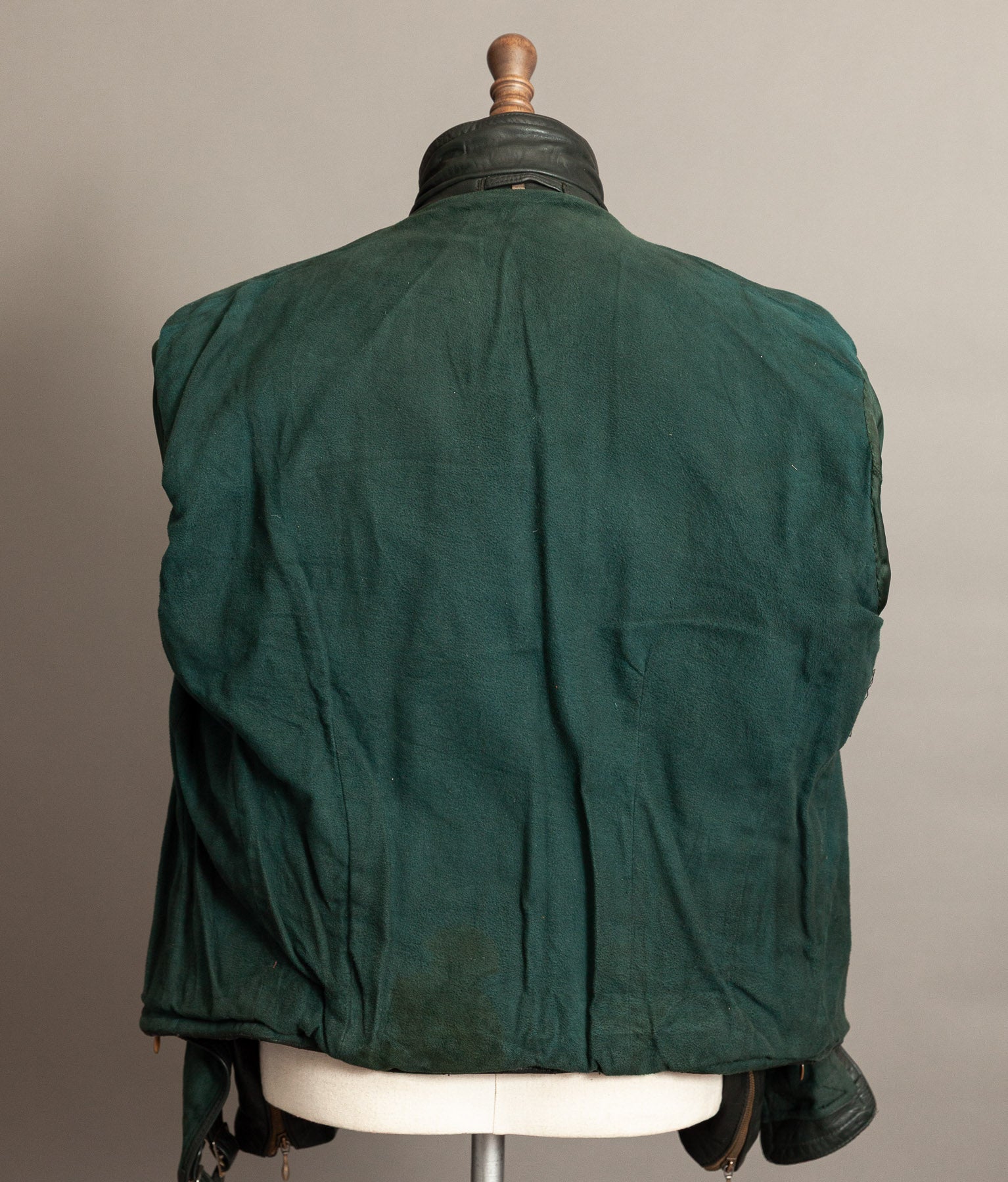 Vintage 1950s German Leather Motorrad Motorcycle Jacket