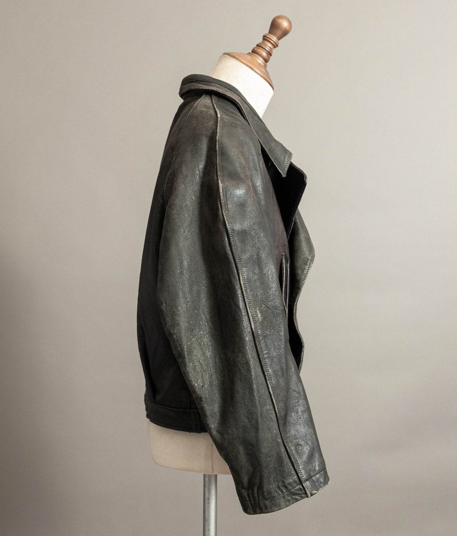 Vintage 1940s German NSKK Paramilitary Leather Jacket