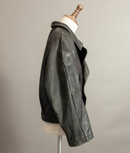 Vintage 1940s German NSKK Paramilitary Leather Jacket