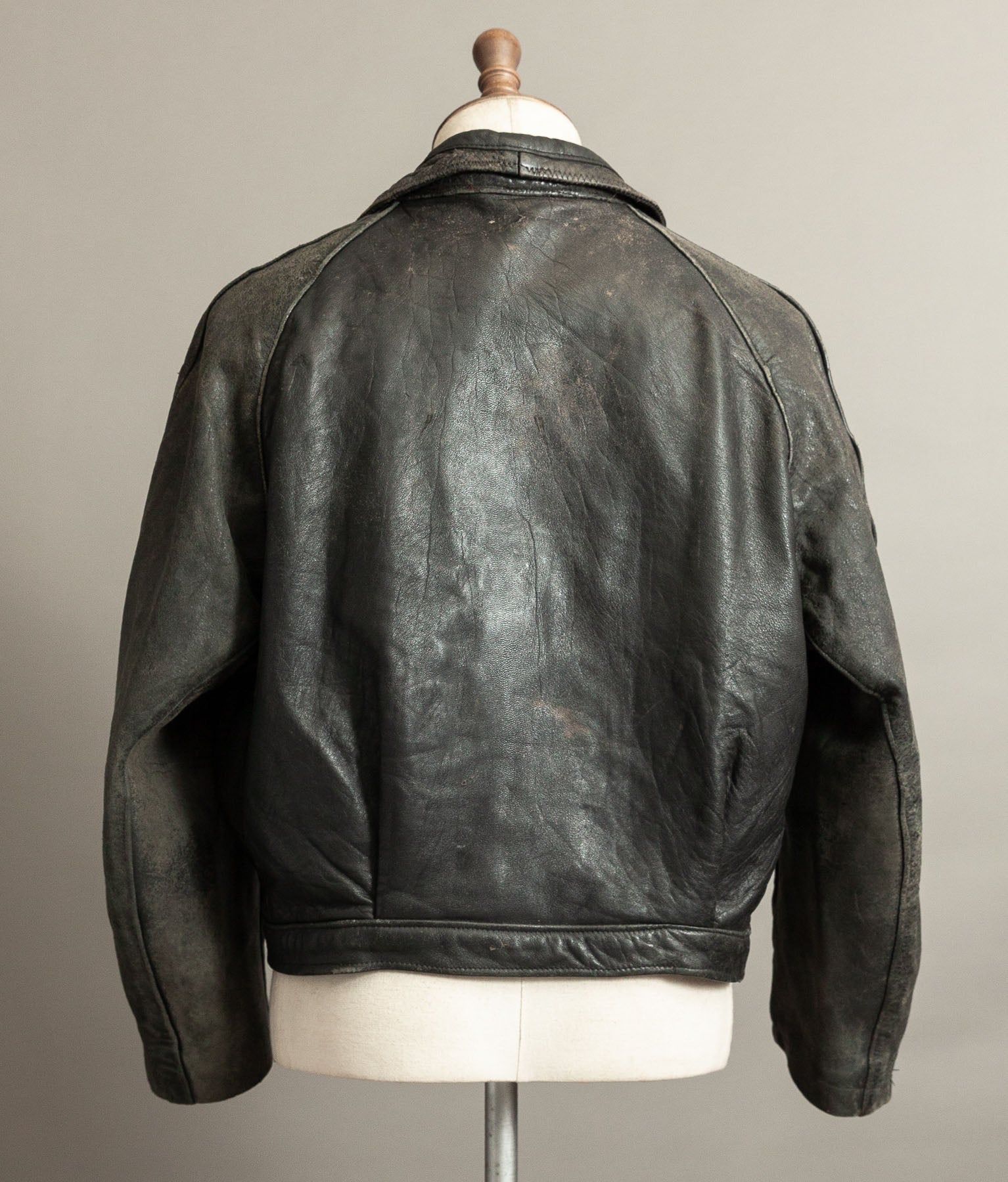 Vintage 1940s German NSKK Paramilitary Leather Jacket