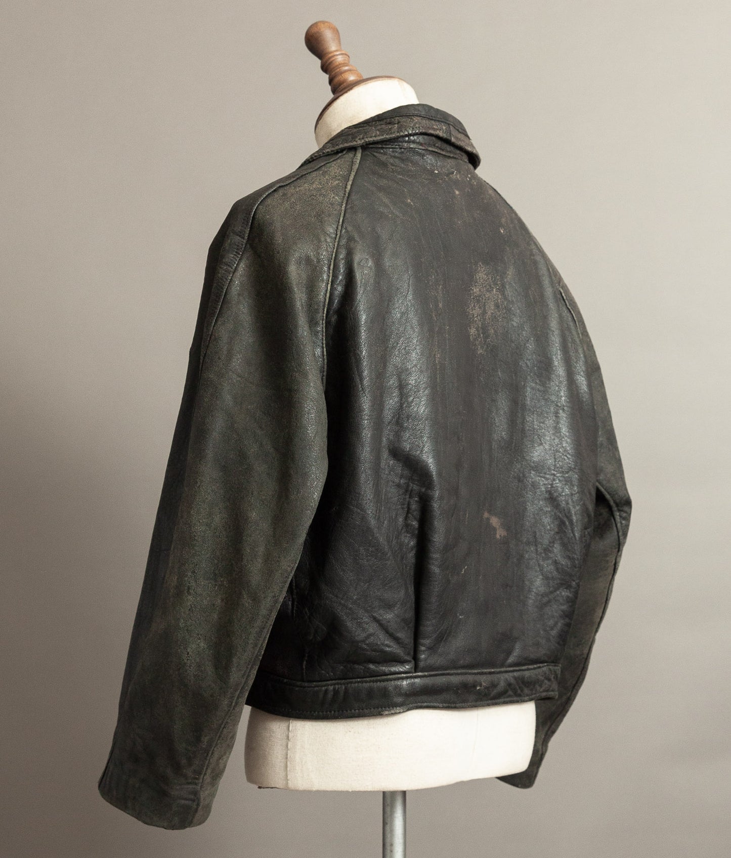 Vintage 1940s German NSKK Paramilitary Leather Jacket