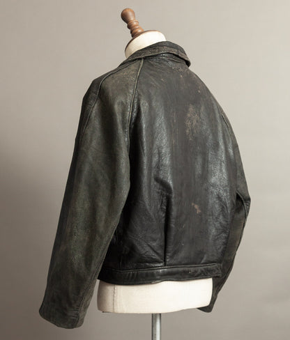 Vintage 1940s German NSKK Paramilitary Leather Jacket