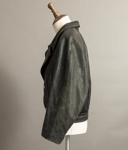 Vintage 1940s German NSKK Paramilitary Leather Jacket