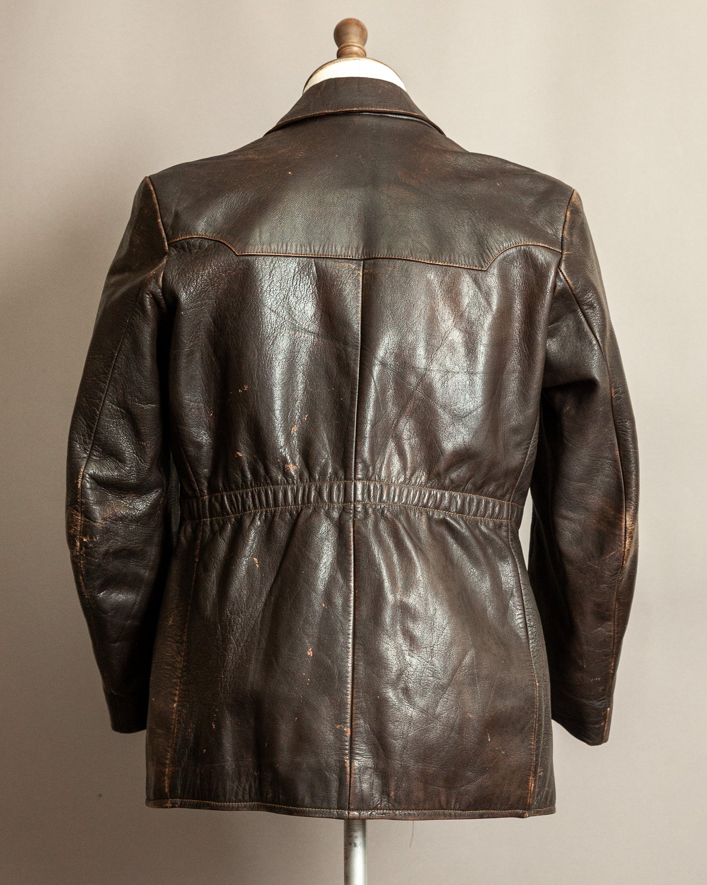 Vintage 1940s German Horsehide Leather Jacket Small (40)