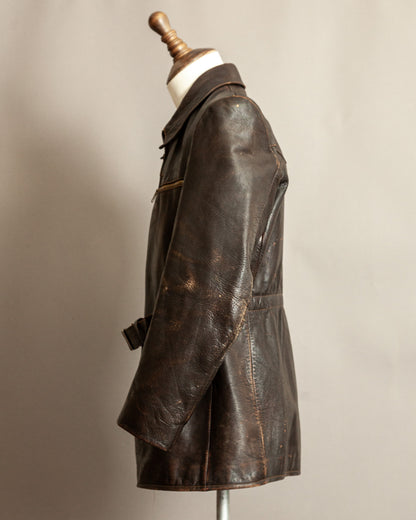 Vintage 1940s German Horsehide Leather Jacket Small (40)