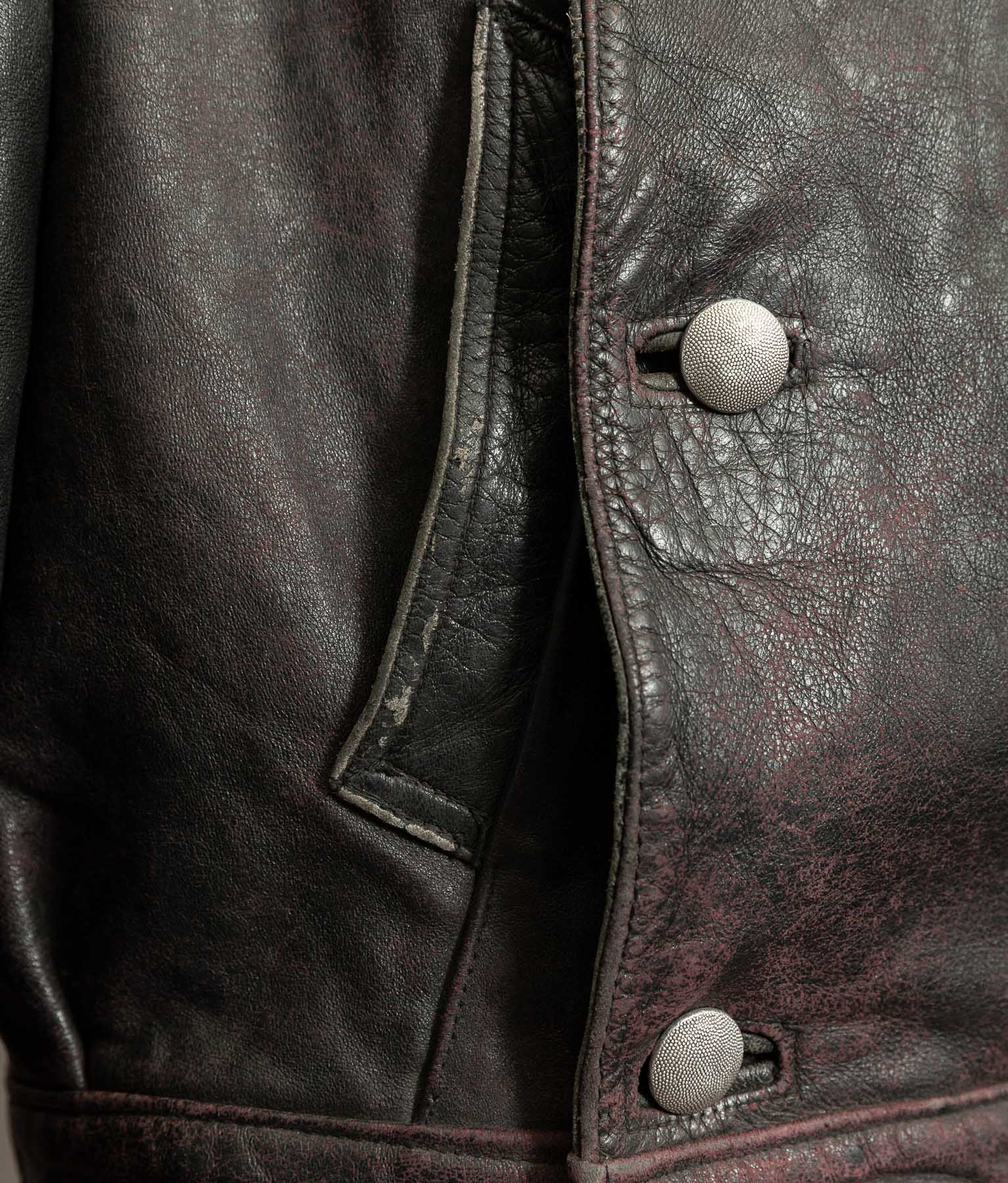 Vintage 1940s German NSKK Paramilitary Leather Jacket