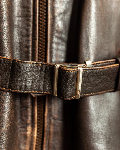 Vintage 1940s German Horsehide Leather Jacket Small (40)