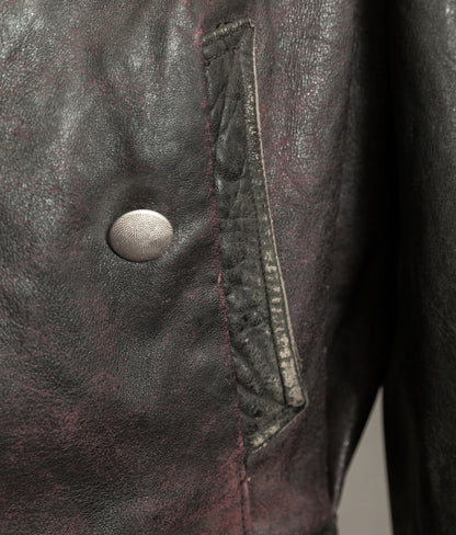 Vintage 1940s German NSKK Paramilitary Leather Jacket