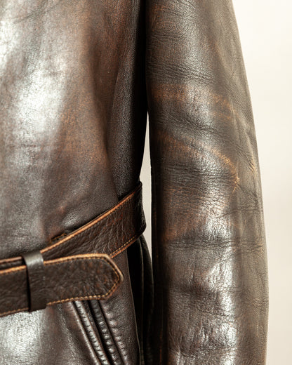 Vintage 1940s German Horsehide Leather Jacket Small (40)