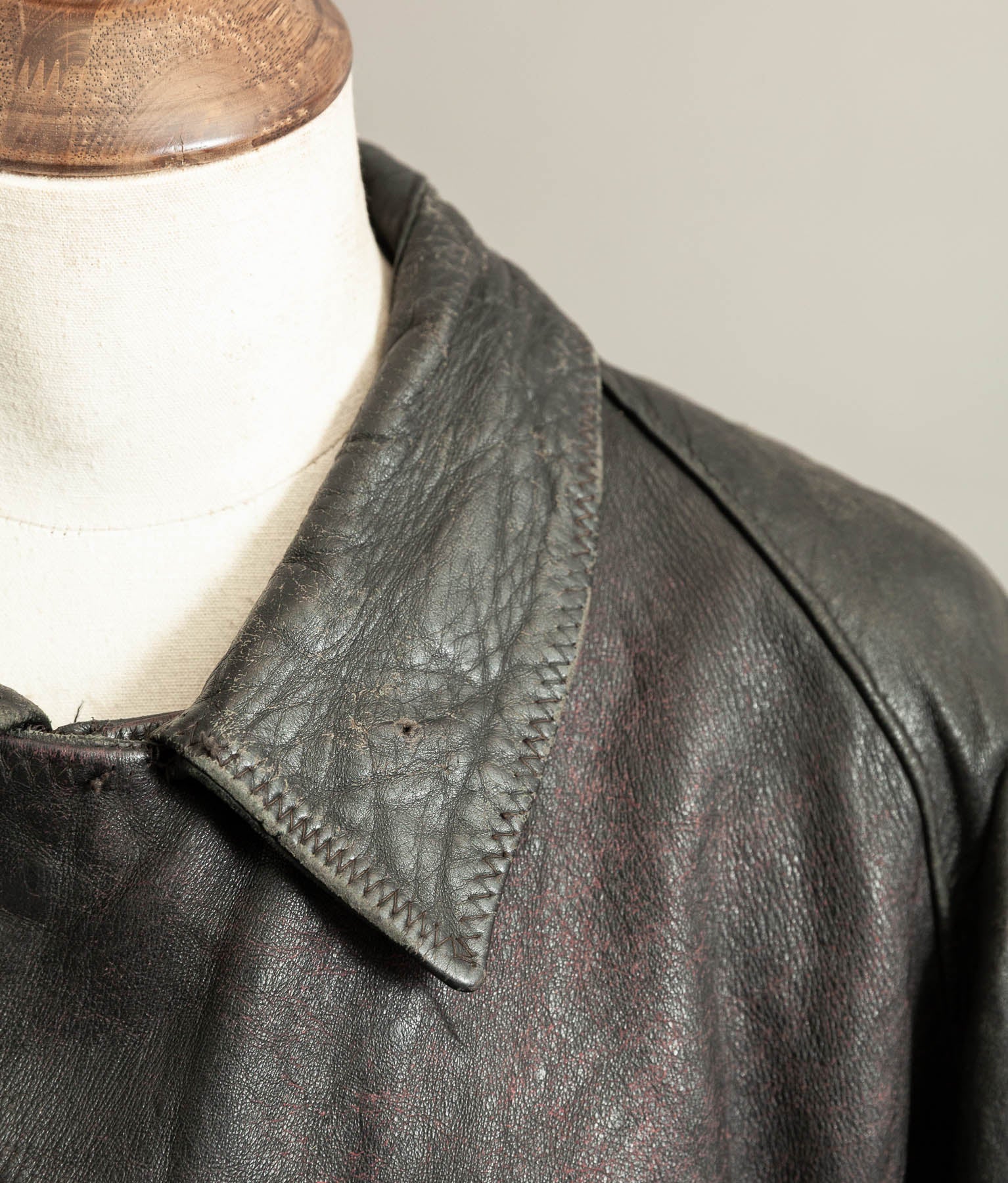 Vintage 1940s German NSKK Paramilitary Leather Jacket