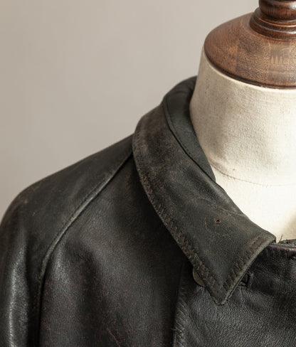 Vintage 1940s German NSKK Paramilitary Leather Jacket