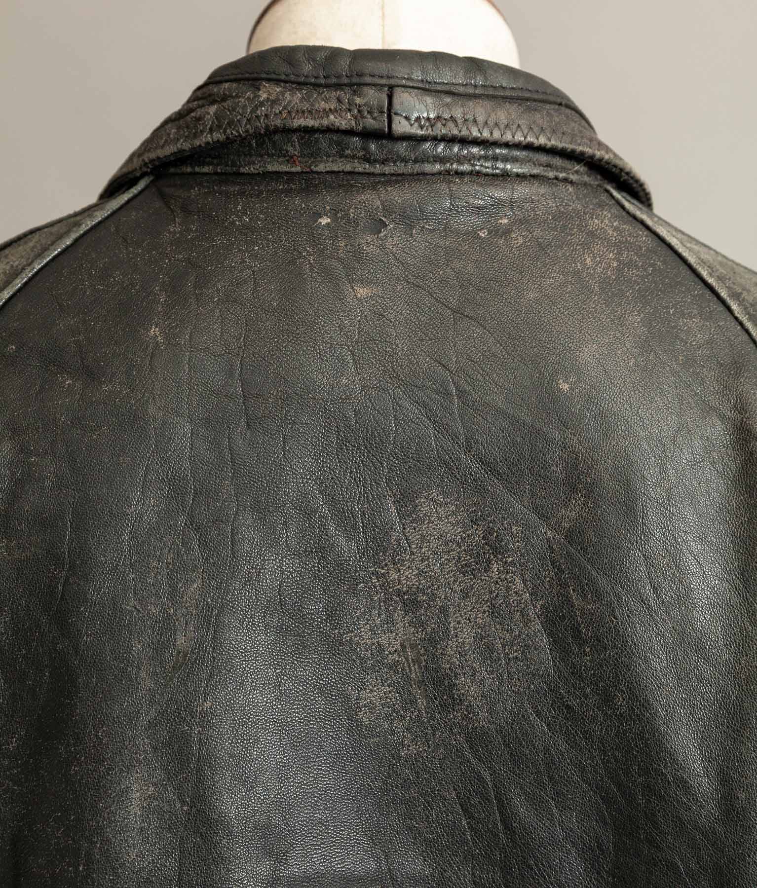 Vintage 1940s German NSKK Paramilitary Leather Jacket