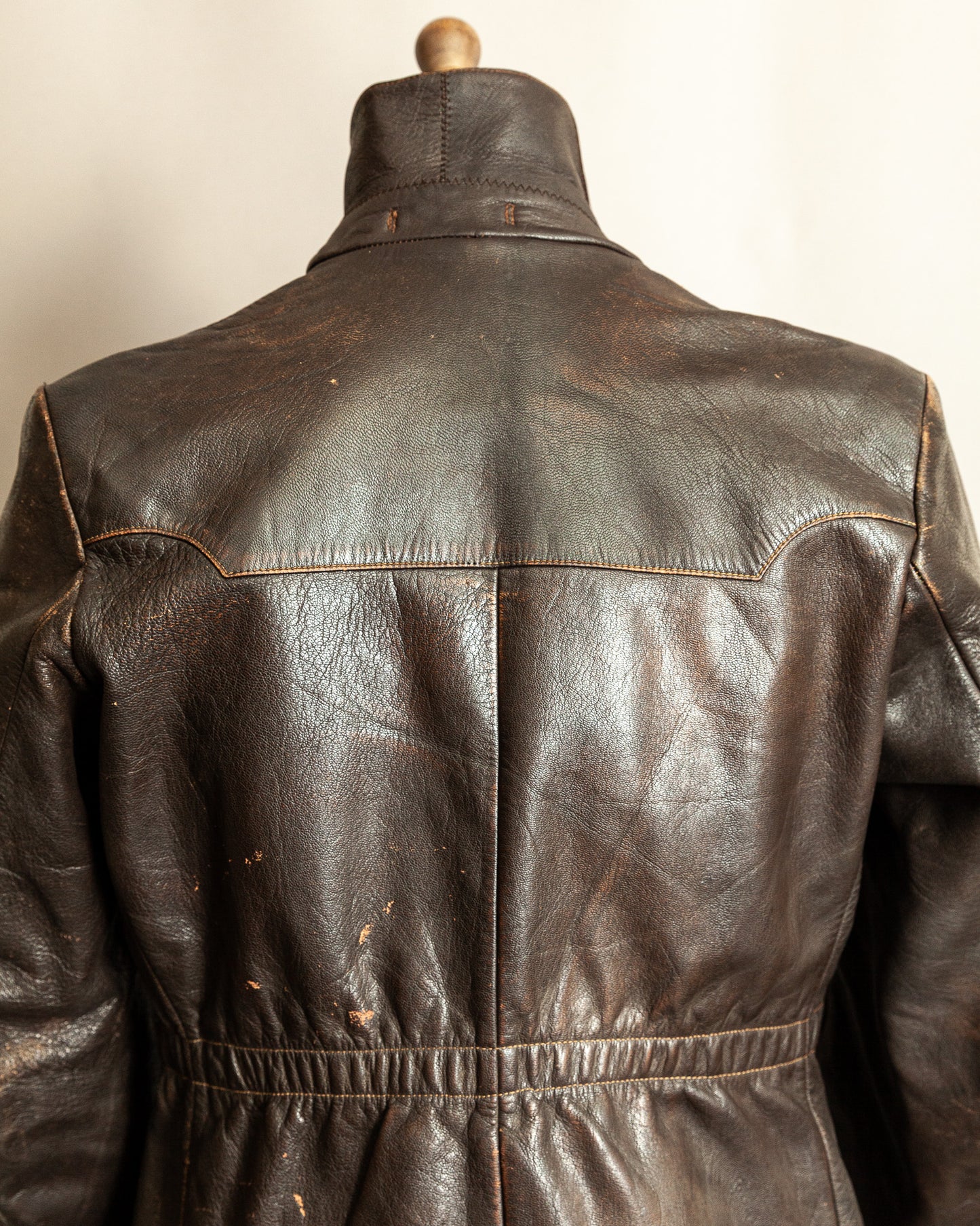 Vintage 1940s German Horsehide Leather Jacket Small (40)