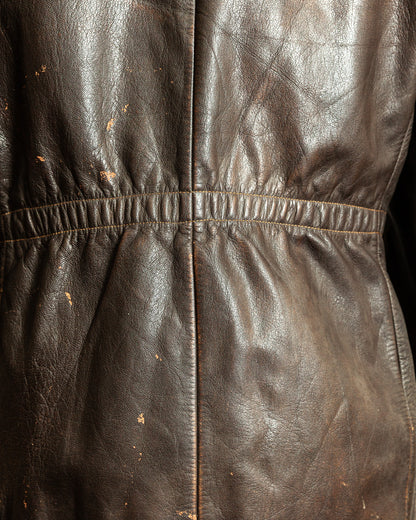 Vintage 1940s German Horsehide Leather Jacket Small (40)