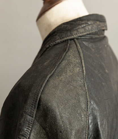Vintage 1940s German NSKK Paramilitary Leather Jacket