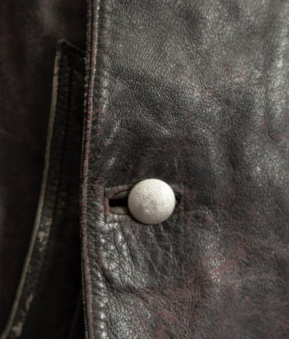 Vintage 1940s German NSKK Paramilitary Leather Jacket
