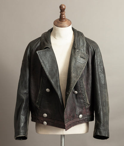 Vintage 1940s German NSKK Paramilitary Leather Jacket