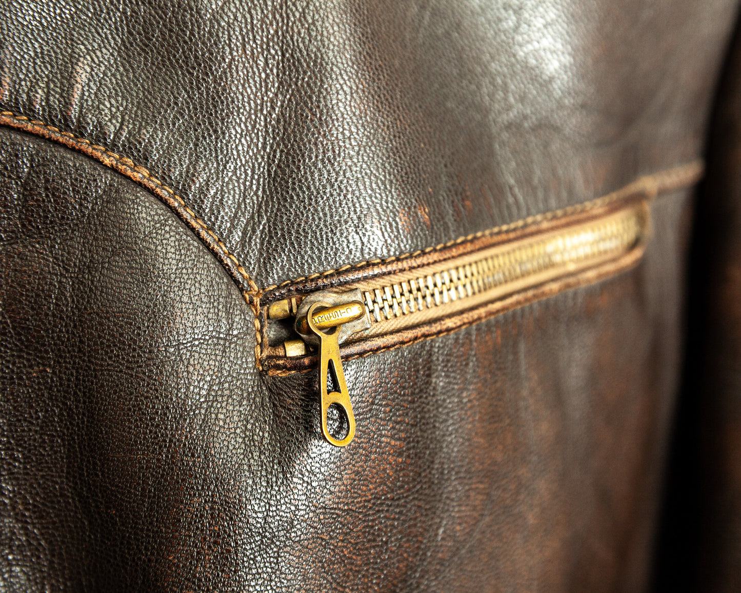 Vintage 1940s German Horsehide Leather Jacket Small (40)