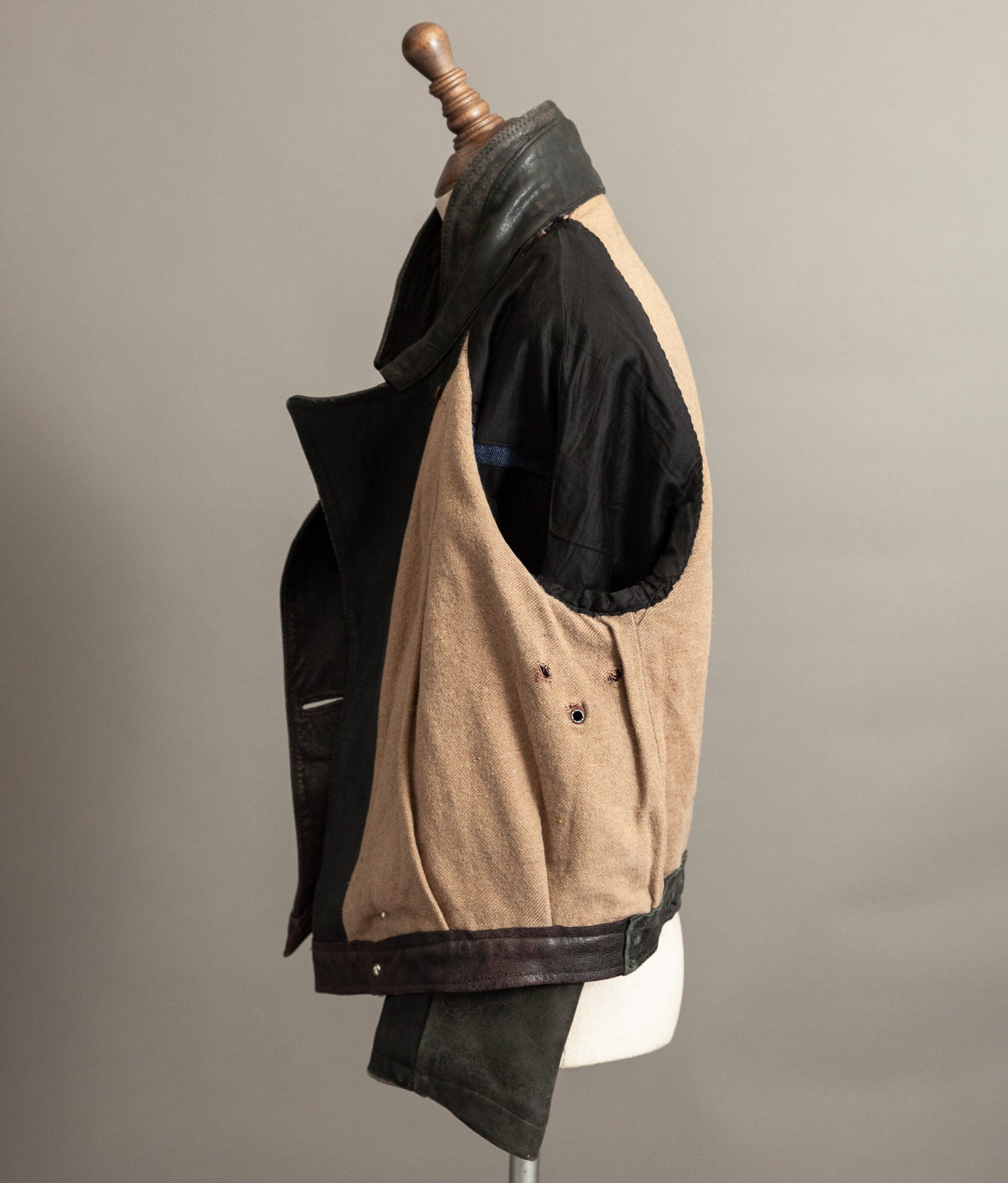 Vintage 1940s German NSKK Paramilitary Leather Jacket
