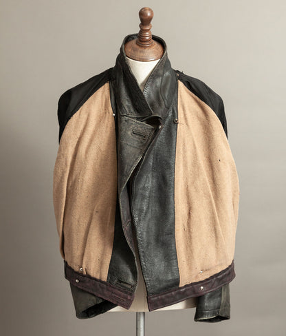Vintage 1940s German NSKK Paramilitary Leather Jacket