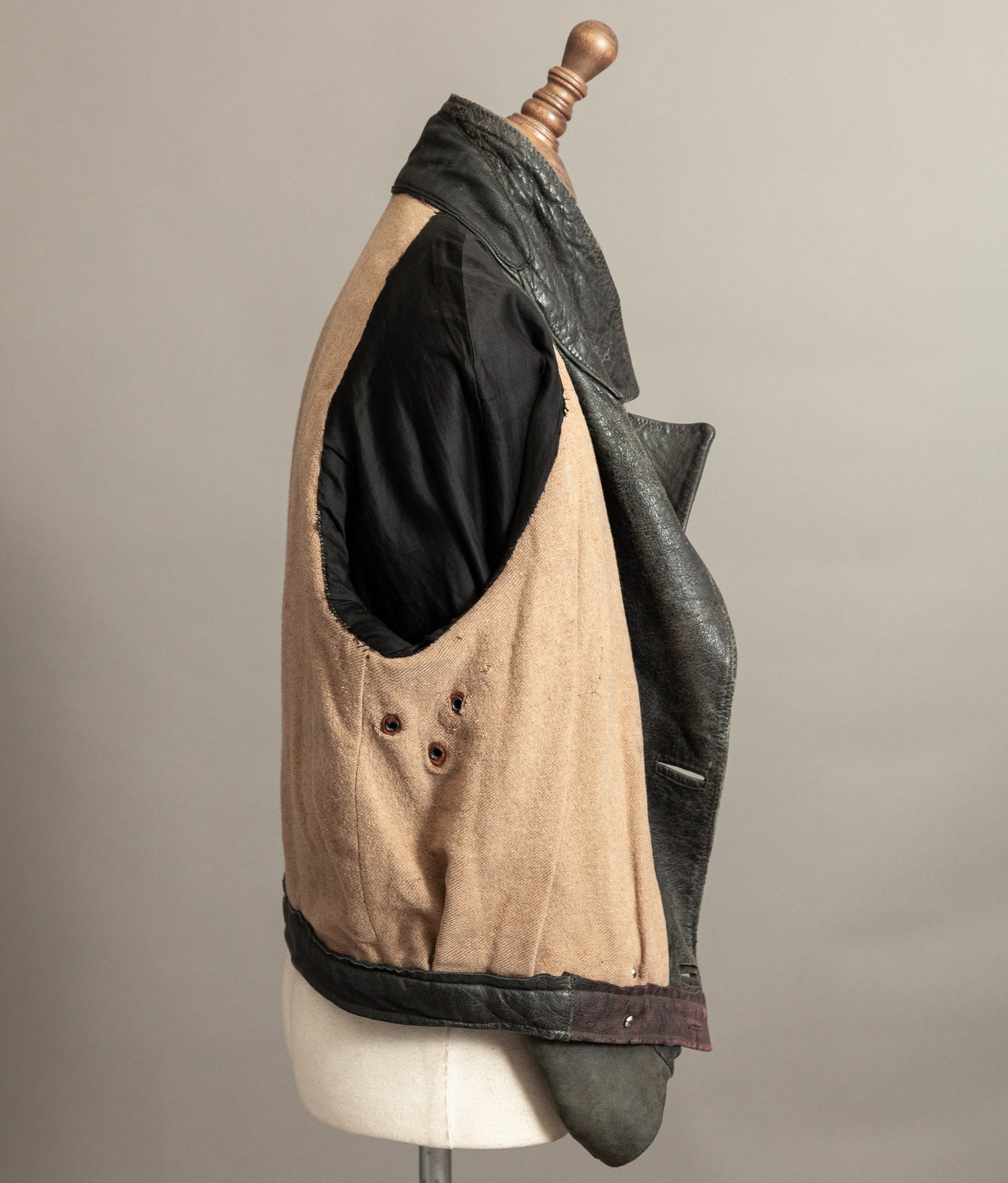 Vintage 1940s German NSKK Paramilitary Leather Jacket